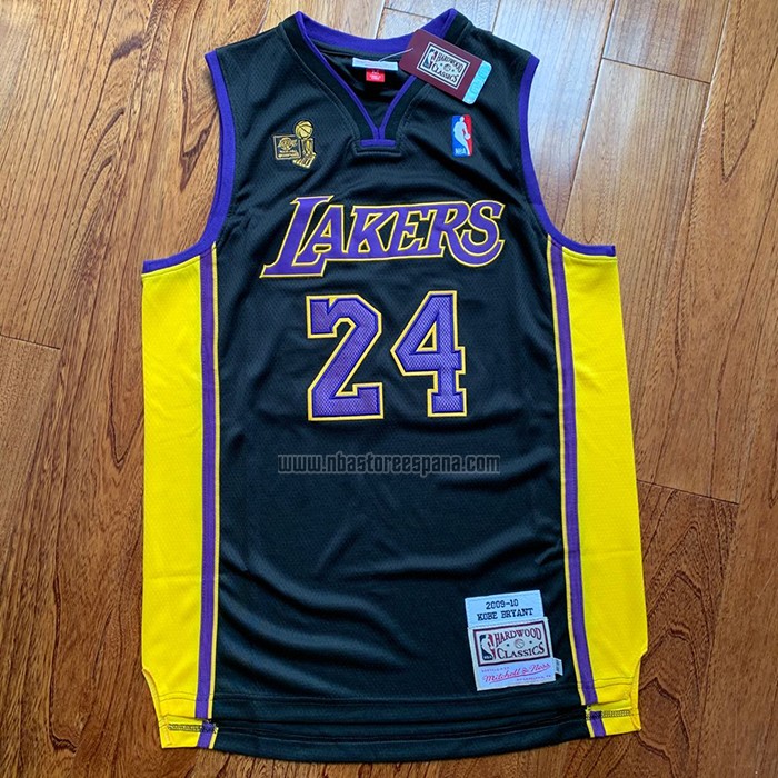 Camiseta Los Angeles Lakers Kobe Bryant NO 24 2017-18 Negro